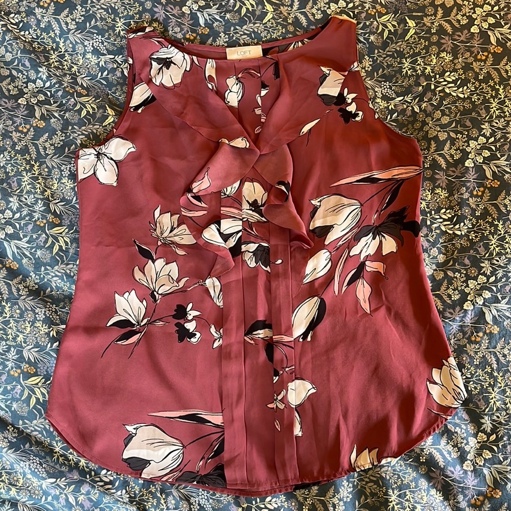 LOFT Outlet sleeveless blouse
